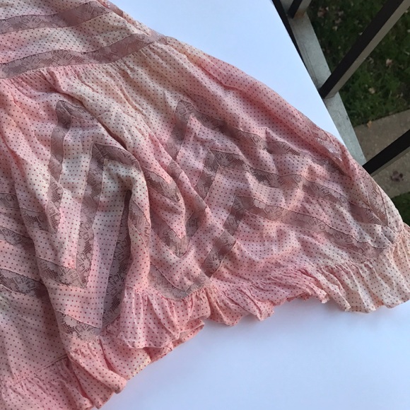 FP xDP Ballerina Princess Custom Slip Dress Rare Tie Dye Pastel Pink Free People - Picture 15 of 16